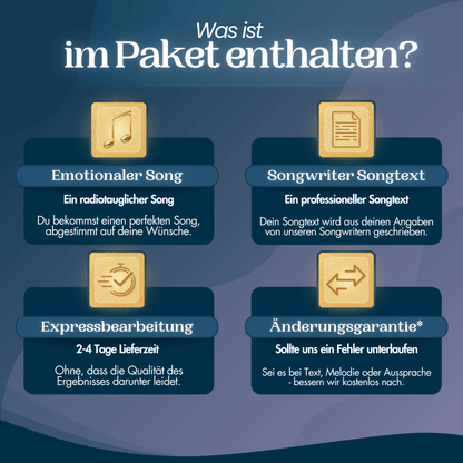 Professionell produzierter personalisierter Song