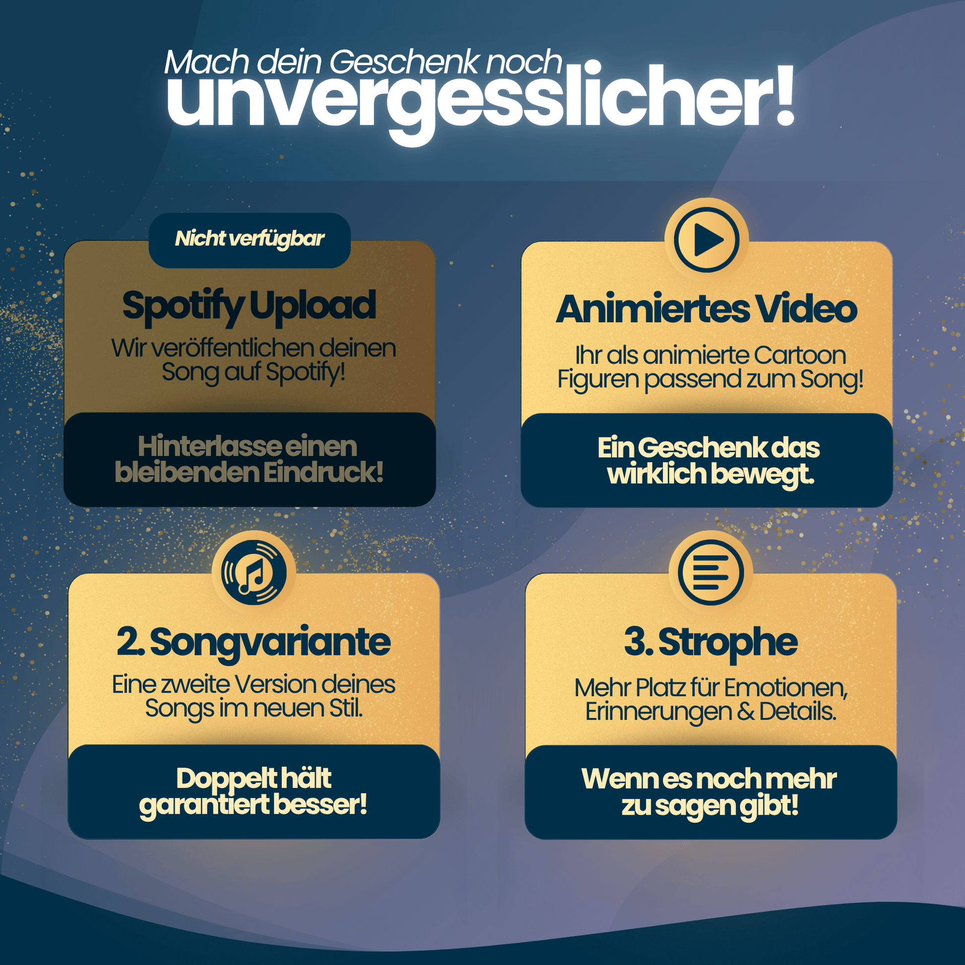 Professionell produzierter personalisierter Song