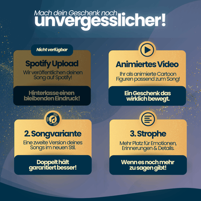 Professionell produzierter personalisierter Song